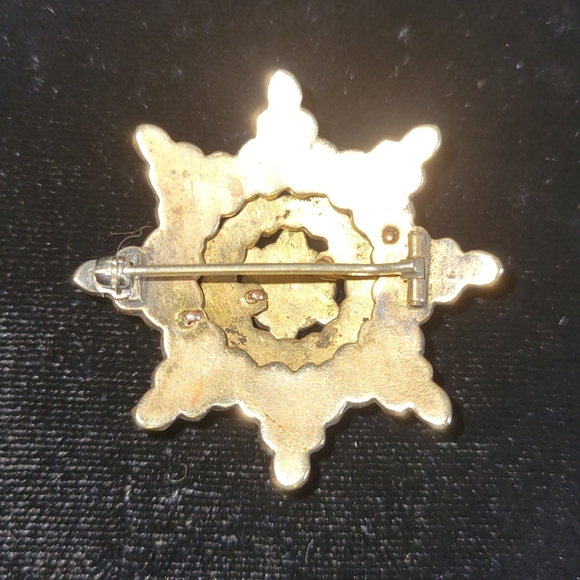 Antique Victorian Garnet Star Brooch - Picture 5 of 6